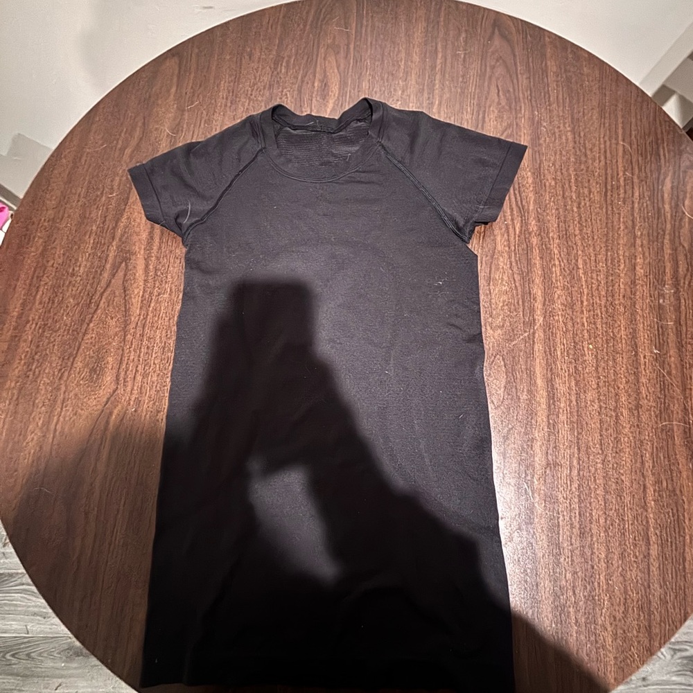 lululemon athletica Black Short Sleeve Crew Tee